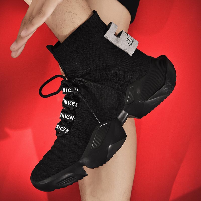 Vintage Fashion Outlet - Plus Size Hightop High-soled Men Sport