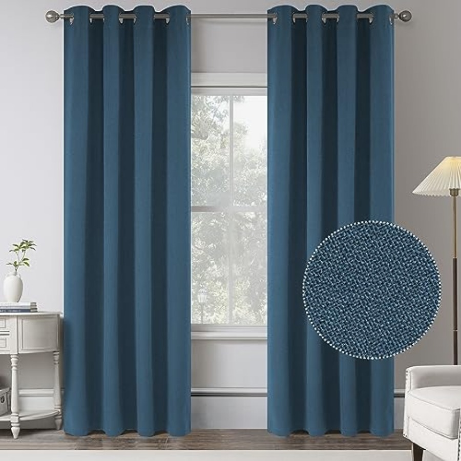 Vintage Fashion Jeans - 100% out Linen Curtains, 84 Inch
