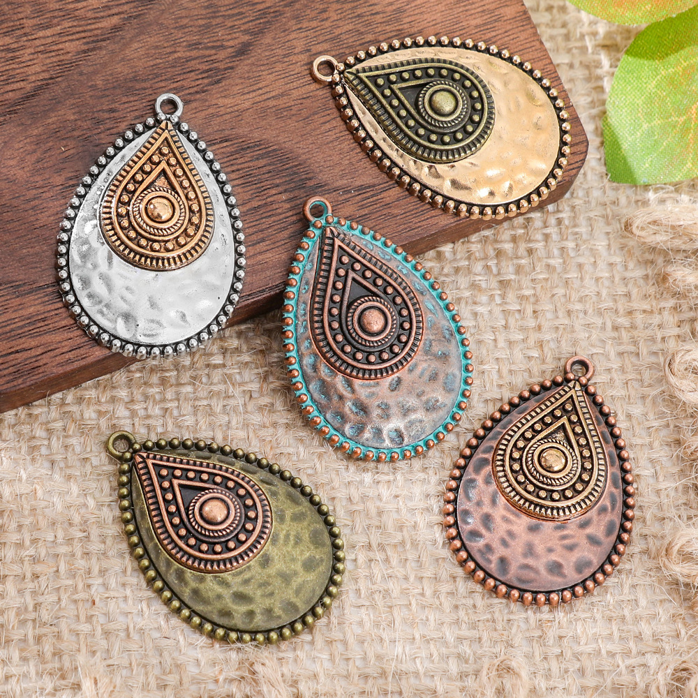 Vintage Fashion Theme - Retro Vintage Ethnic Bohemia Teardrop Pendants