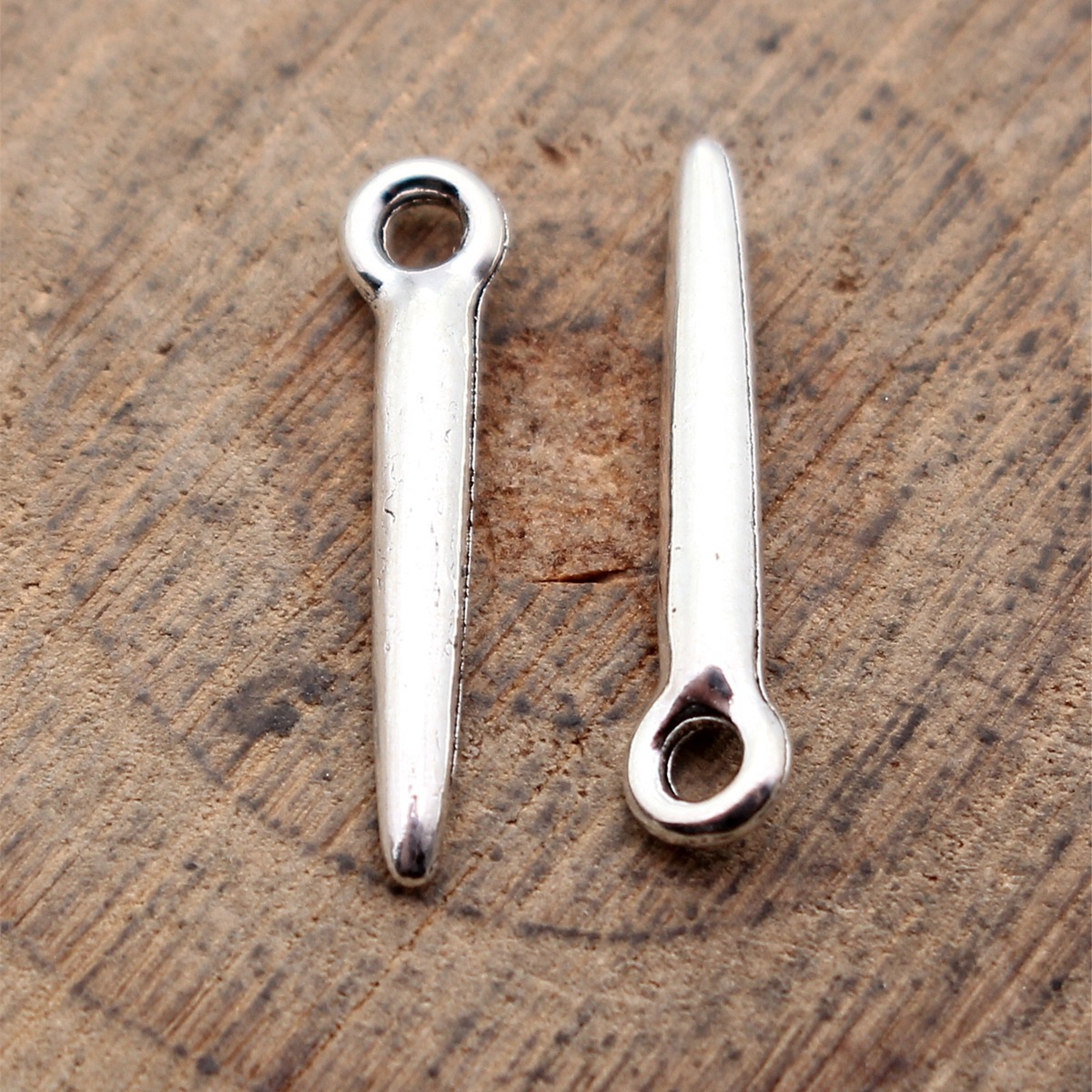 Vintage Fashion Theme - 80pcs 16x3.5x1.9mm(0.63x0.14x0.07inch) Antique Silver Color Awl