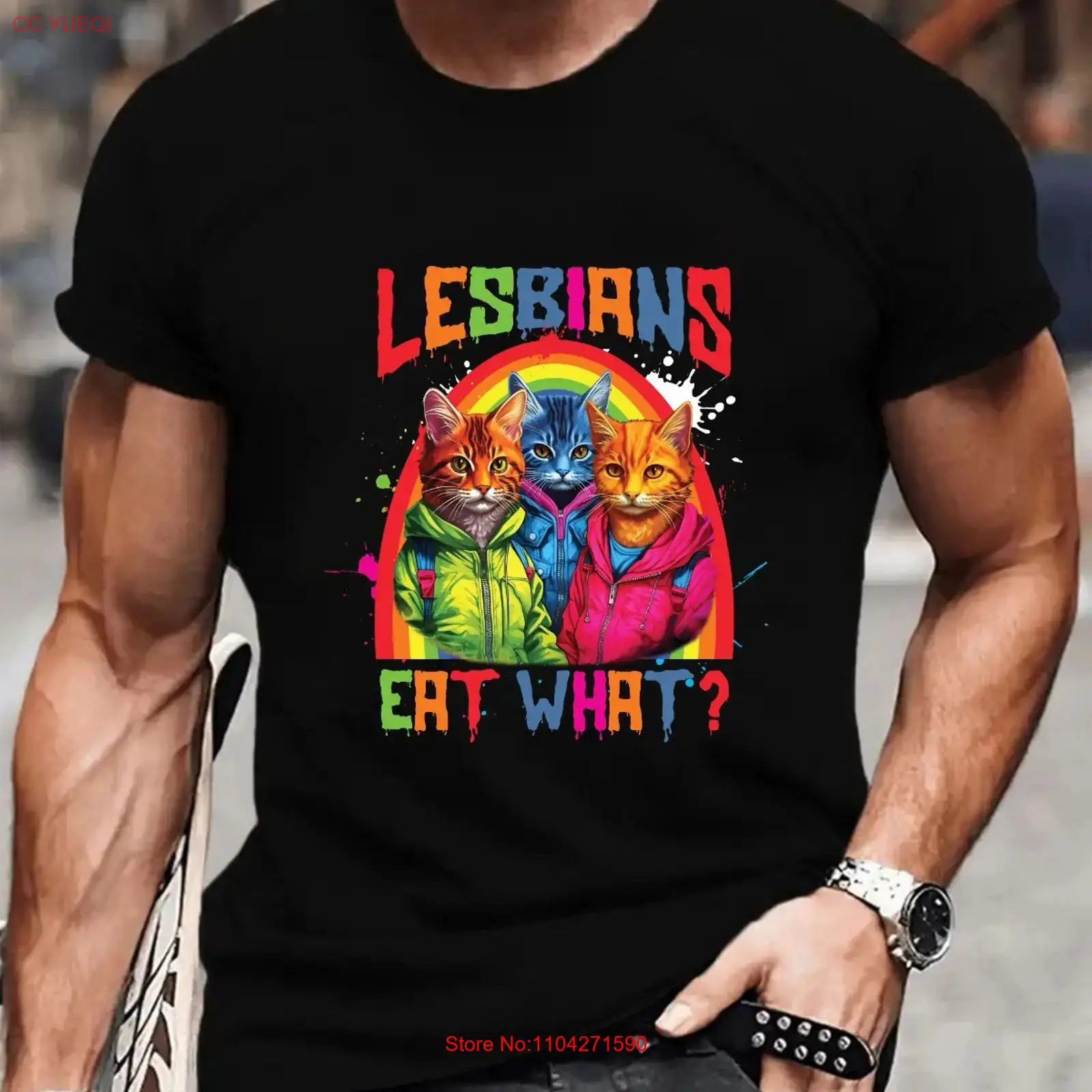 Bold Rainbow Lesbian TSHIRT Fu - مراجعة Vintage Queer Fashion وسعره