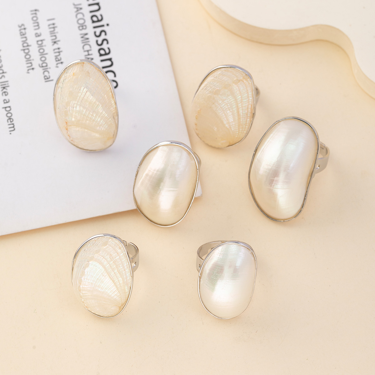 Vintage Chunky Shell Rings for - مراجعة Vintage Fashion Outlet وسعره