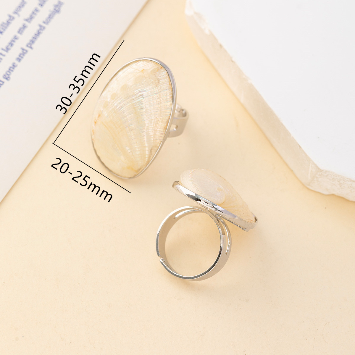 Vintage Chunky Shell Rings for - مراجعة Vintage Fashion Outlet وسعره