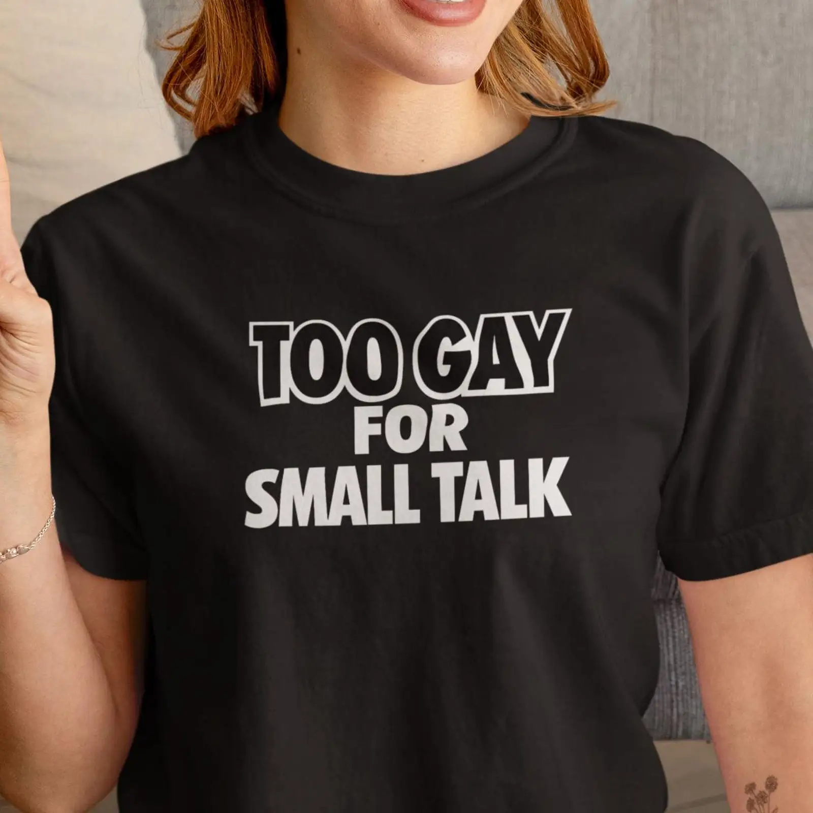Too Gay For Small Talk T Shirt - مراجعة Vintage Queer Fashion وسعره
