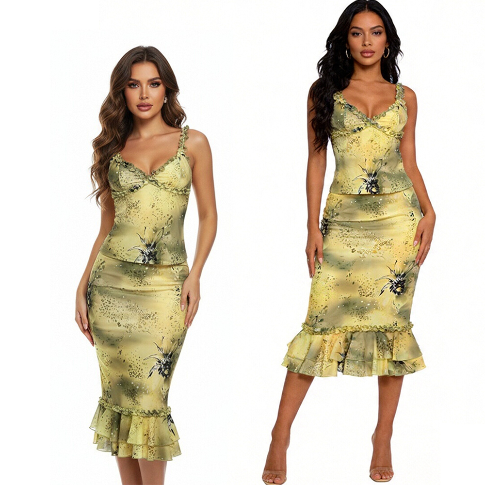 Women's Dress 2 Piece Floral P - مراجعة V Vintage Fashion وسعره