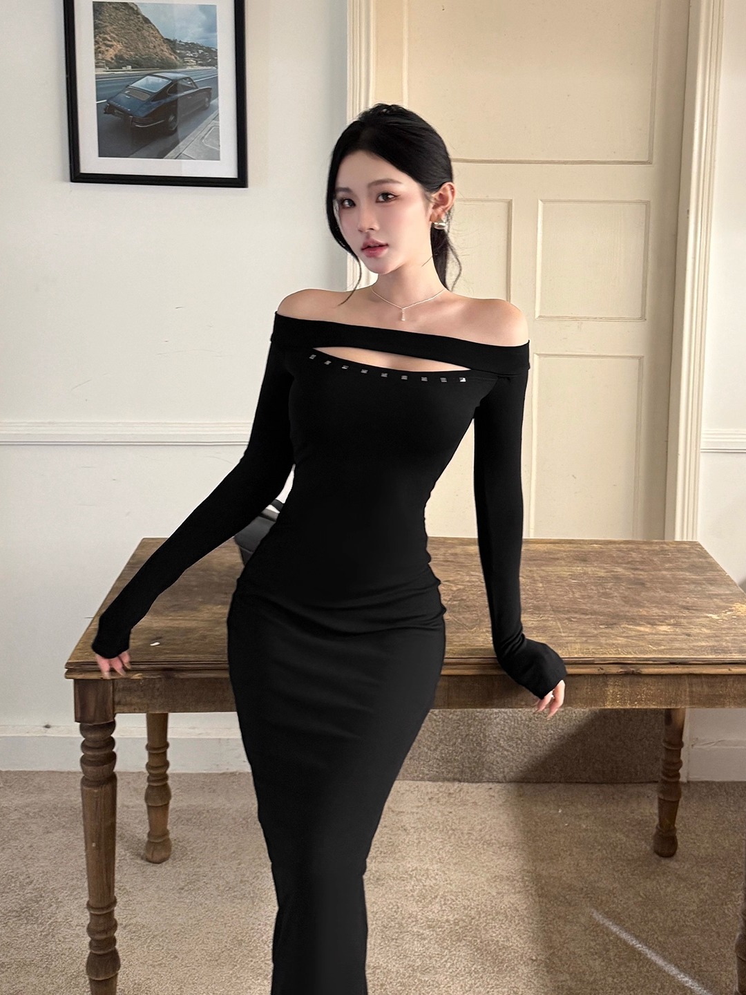 Bodycon Dresses Roses Woman Fa - مراجعة Vintage Fashion Influencer وسعره