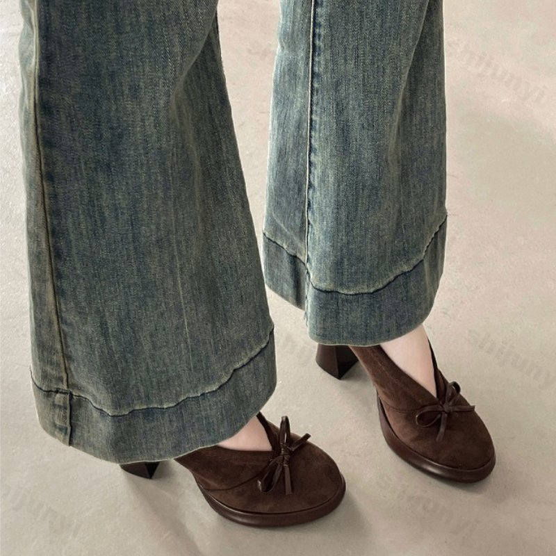 Women's High Heels 2025 Spring - مراجعة Vintage Outdoor Fashion وسعره