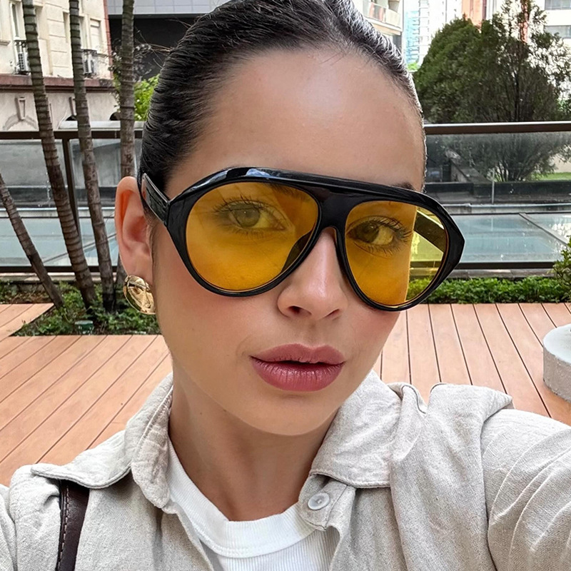Fashion Oversized Pilot Sungla - مراجعة Vintage Outdoor Fashion وسعره