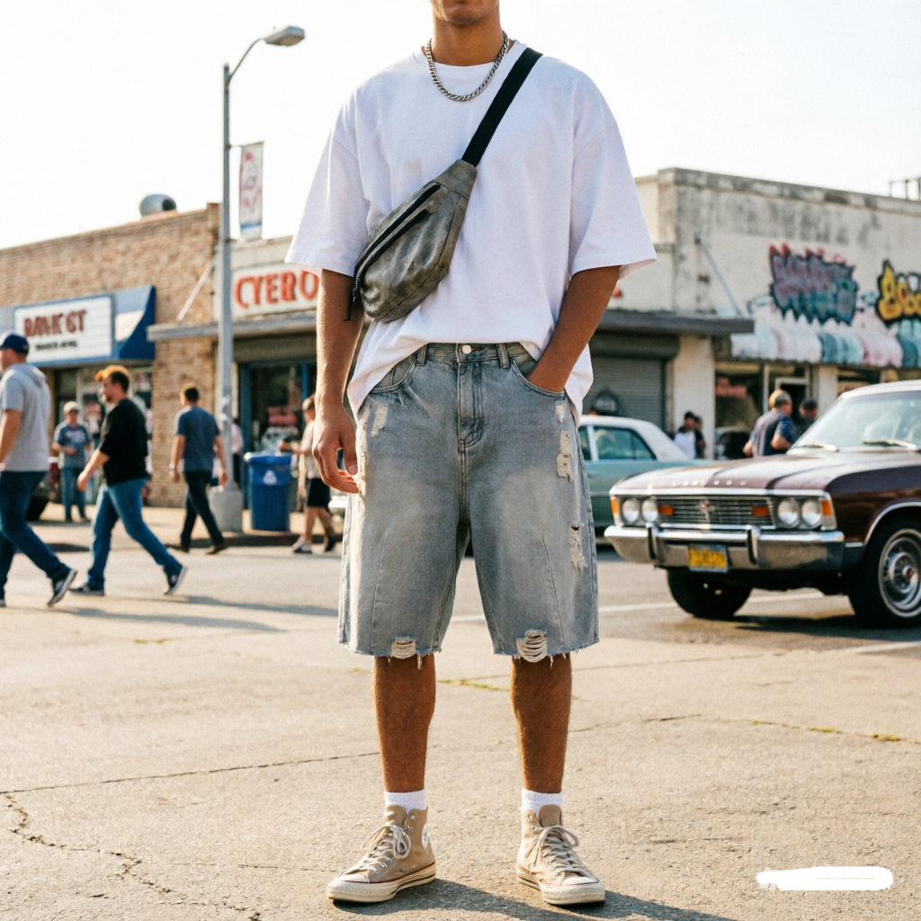 Summer Men's Casual Jeans Shor - مراجعة Vintage Fashion Jeans وسعره