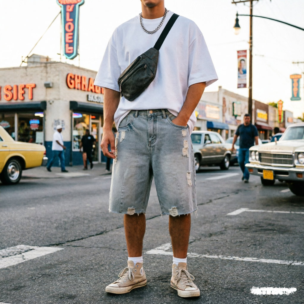 Summer Men's Casual Jeans Shor - مراجعة Vintage Fashion Jeans وسعره