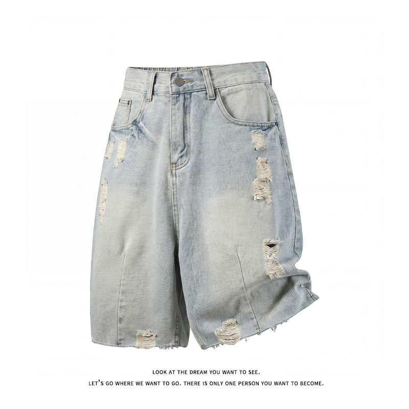 Summer Men's Casual Jeans Shor - مراجعة Vintage Fashion Jeans وسعره
