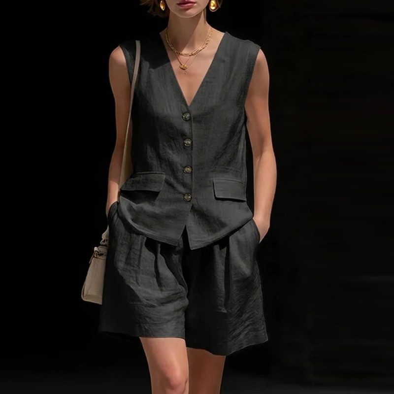 Women's Fashion Solid Vest Top - مراجعة V Vintage Fashion وسعره
