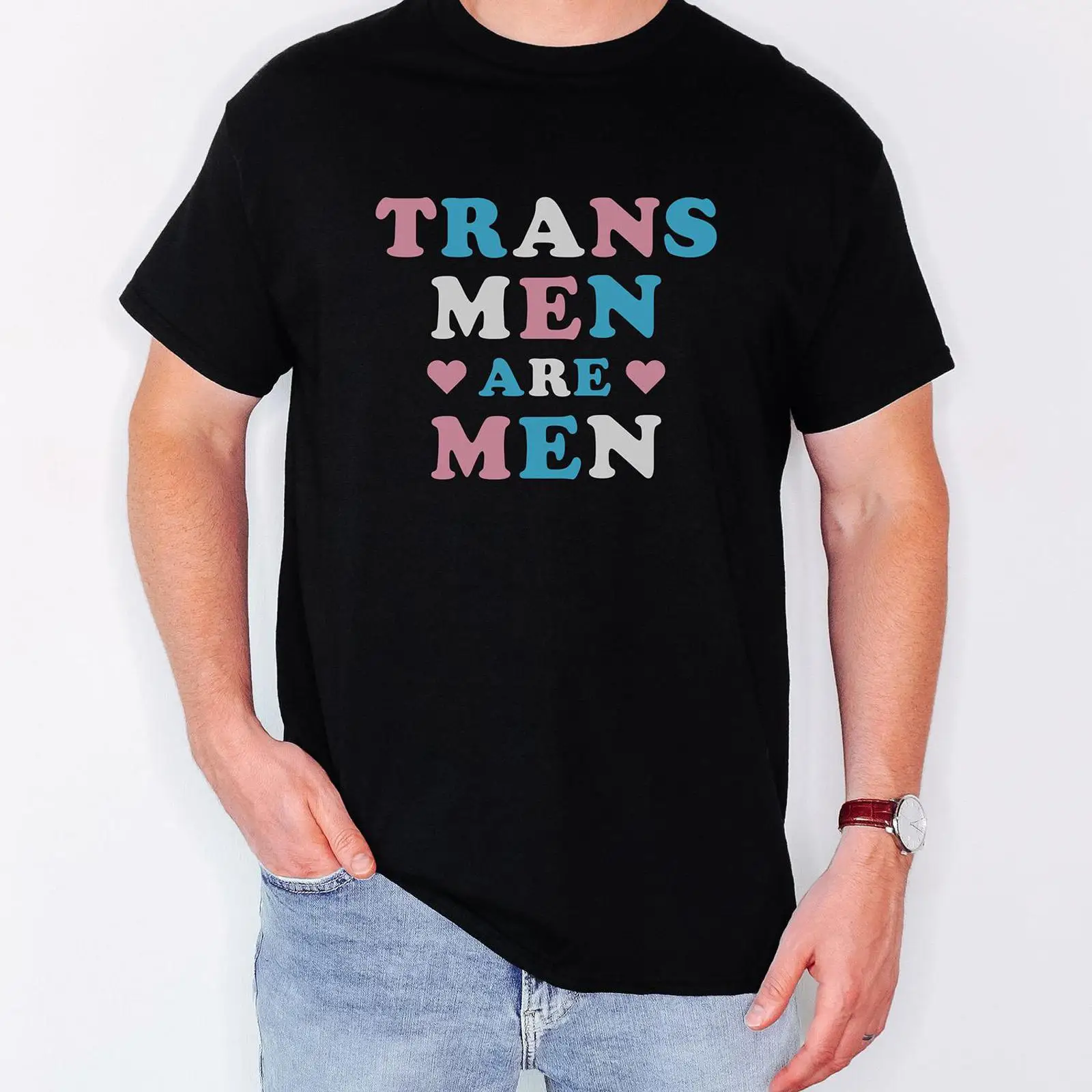 Trans Men Are T Shirt Pride LG - مراجعة Vintage Queer Fashion وسعره