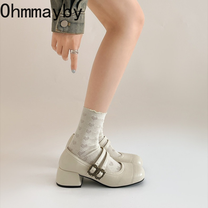 Vintage Thick Heel Women Mary  - مراجعة Vintage Outdoor Fashion وسعره