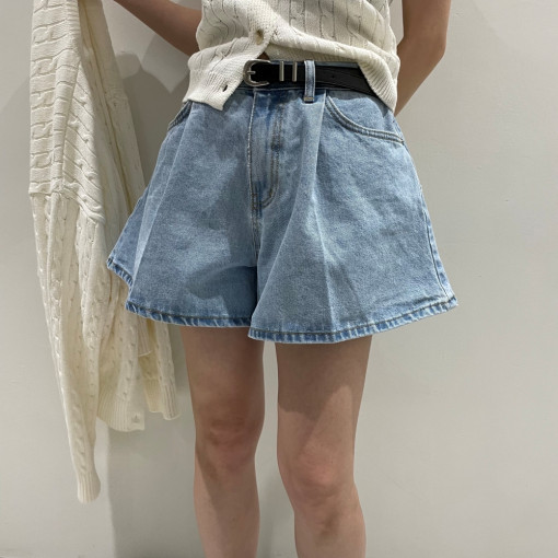 High Waist Denim Shorts Minima - مراجعة Vintage Fashion Influencer وسعره