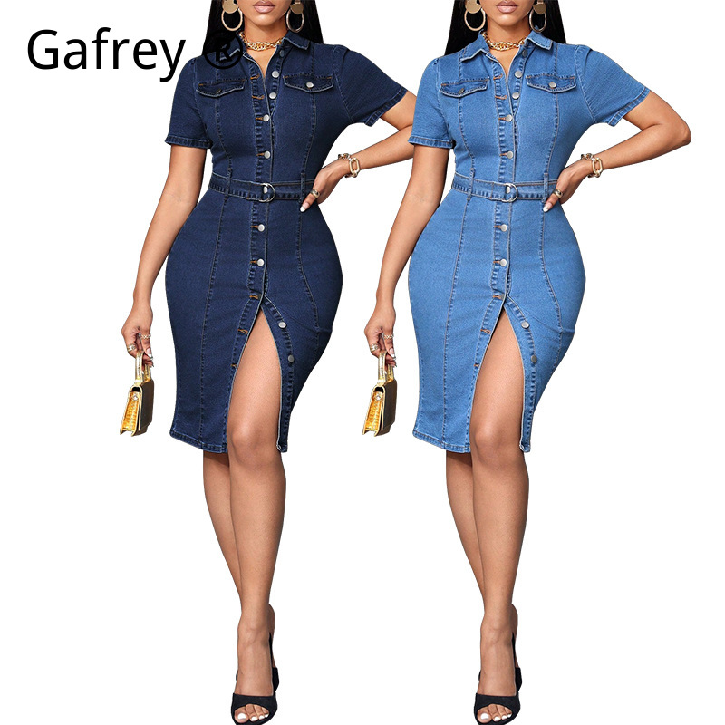 Women Denim Midi Dress Stretch - مراجعة Vintage Fashion Jeans وسعره
