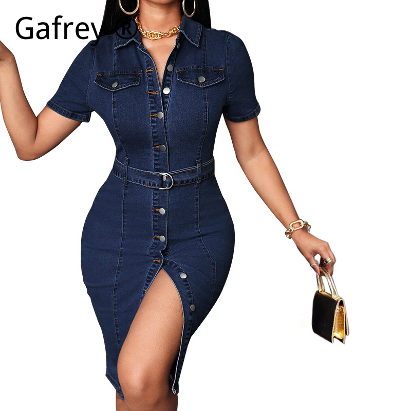 Women Denim Midi Dress Stretch - مراجعة Vintage Fashion Jeans وسعره