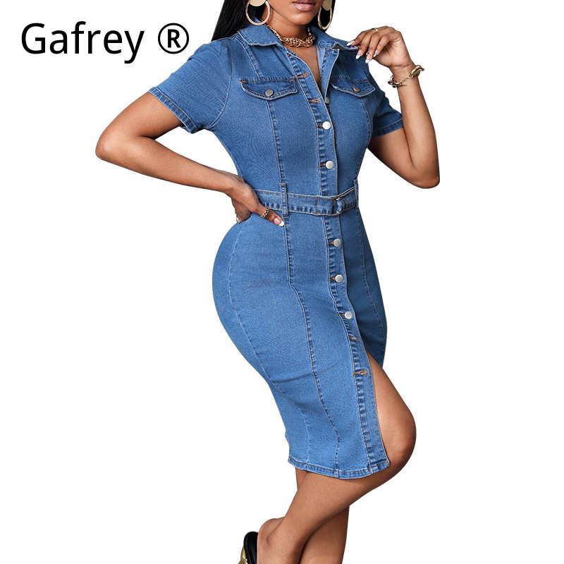 Women Denim Midi Dress Stretch - مراجعة Vintage Fashion Jeans وسعره