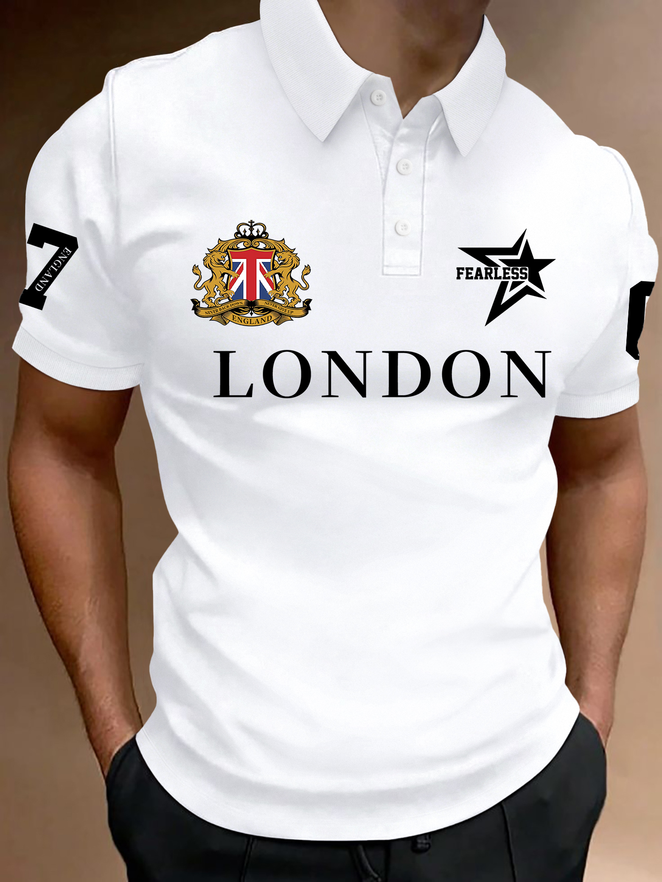 Men's Fashion Printed Polo Shi - مراجعة Vintage Fashion London وسعره