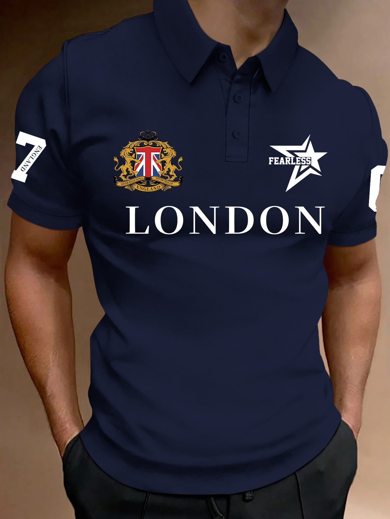 Men's Fashion Printed Polo Shi - مراجعة Vintage Fashion London وسعره