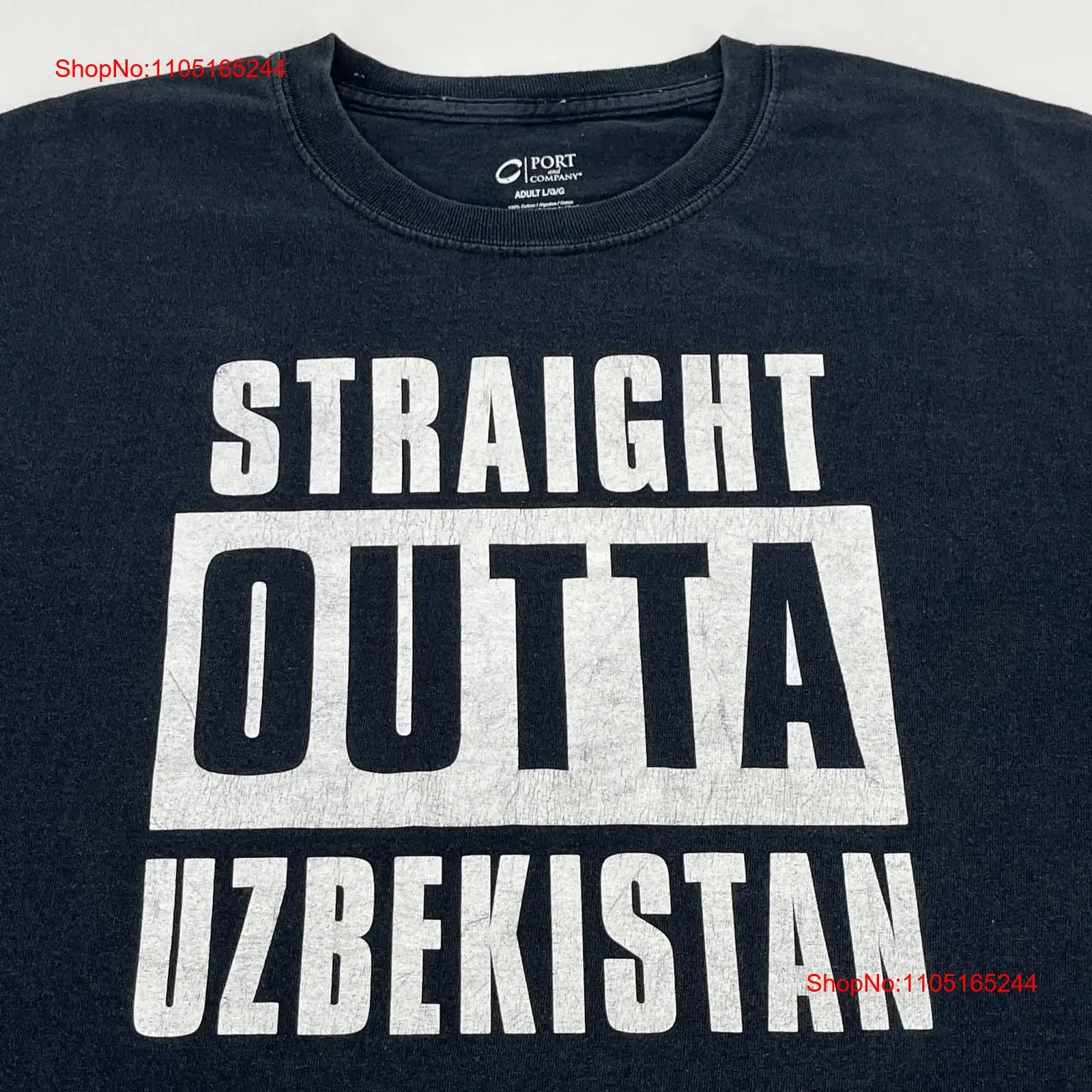 Straight Outa Uzbekistan T Shi - مراجعة Vintage Fashion Theme وسعره