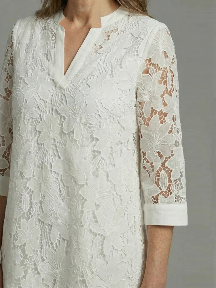 Women's Vintage White Lace Dre - مراجعة V Vintage Fashion وسعره