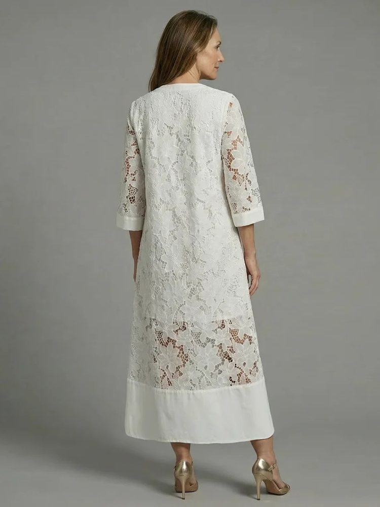 Women's Vintage White Lace Dre - مراجعة V Vintage Fashion وسعره