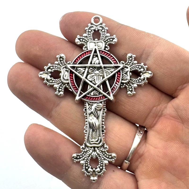 2pcs 30x15mm Gothic Big Cross  - مراجعة Vintage Fashion Theme وسعره