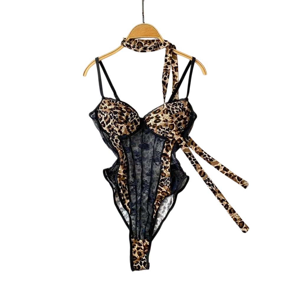 Women Hotsweet V-neck Leopard  - مراجعة V Vintage Fashion وسعره