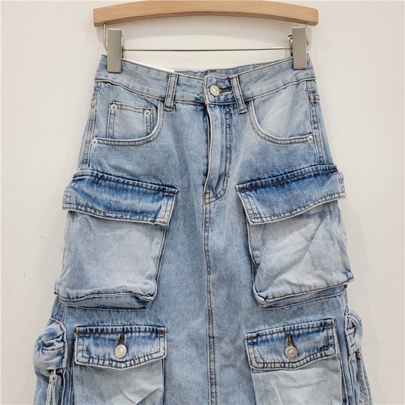 Women's Denim Workwear Skirt H - مراجعة Vintage Fashion Influencer وسعره
