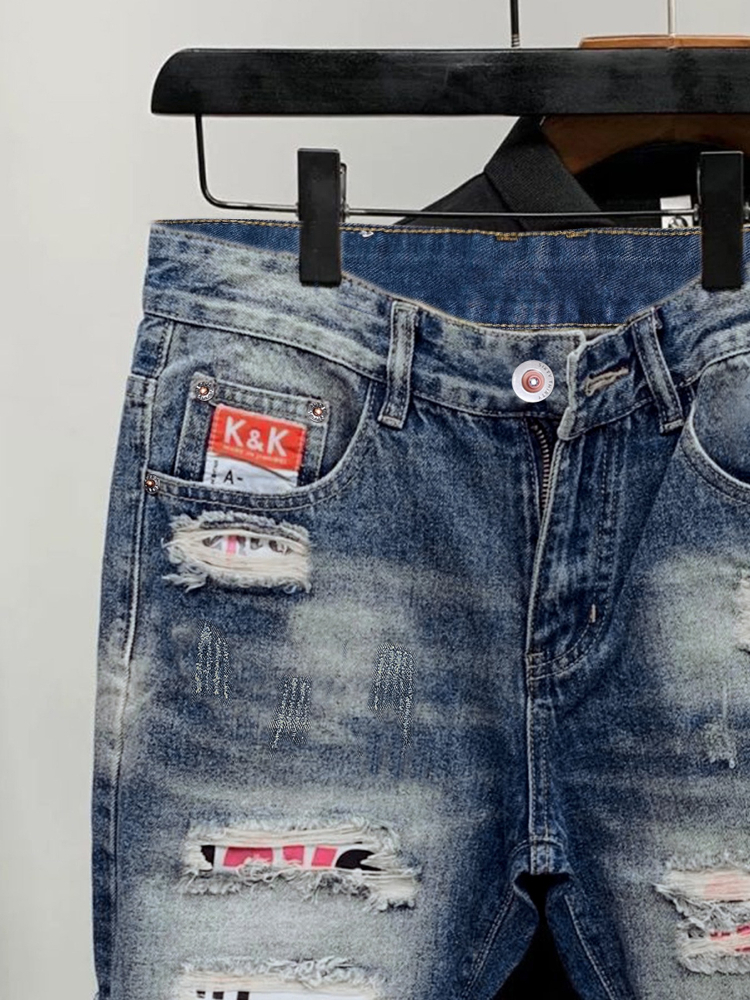 2026 Summer Ripped Straight Me - مراجعة Vintage Fashion Jeans وسعره