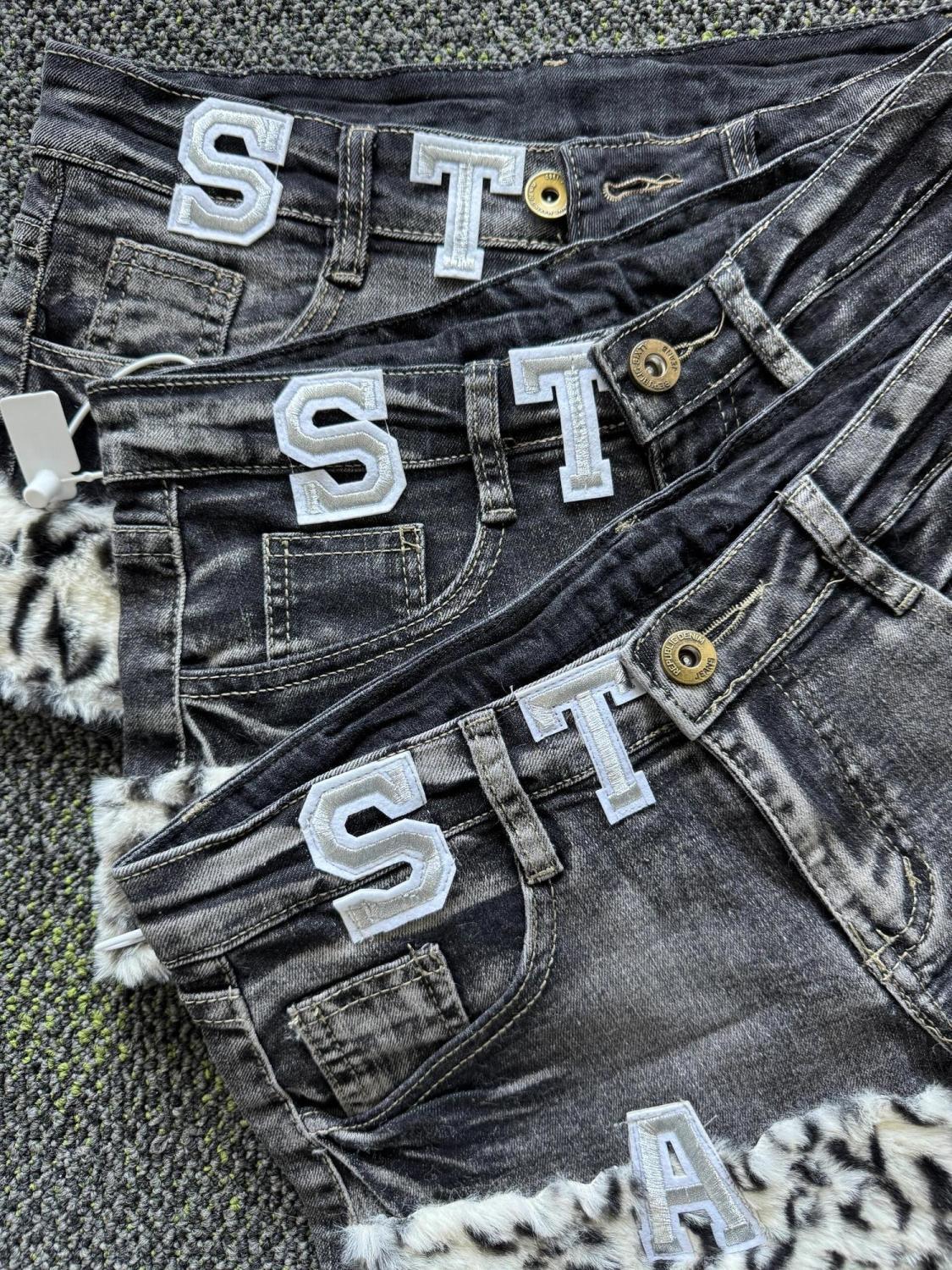 Y2k Embroidered Patch Denim Sh - مراجعة Vintage Fashion Jeans وسعره