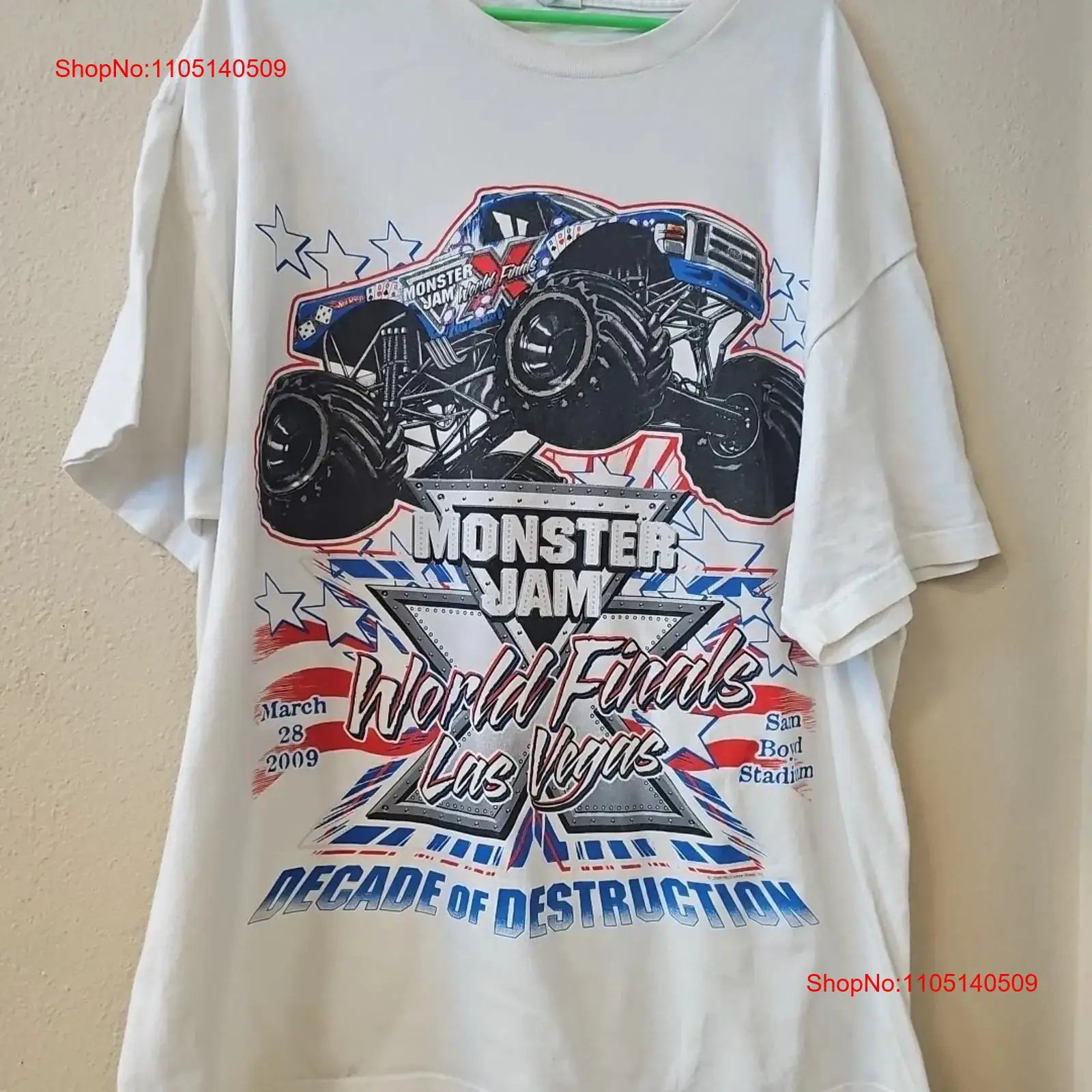 Monster Jam World Finals T Shi - مراجعة Vintage Vegas Fashion وسعره