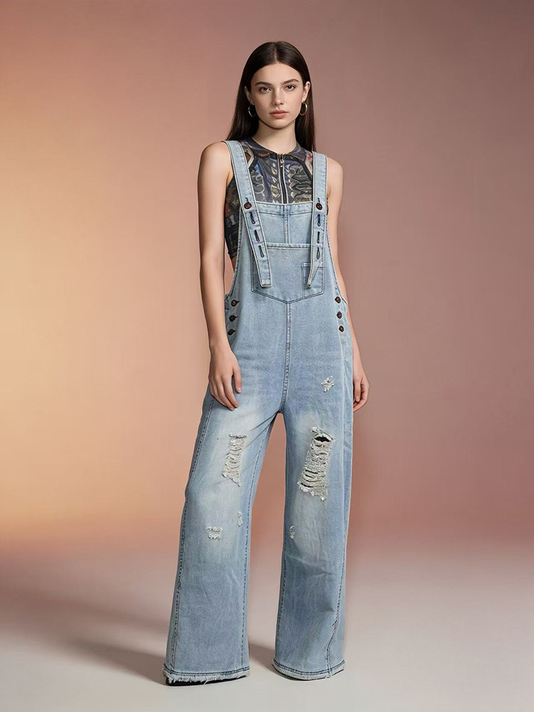 Fashion Retro Ripped Hole Deni - مراجعة Vintage Fashion Jeans وسعره