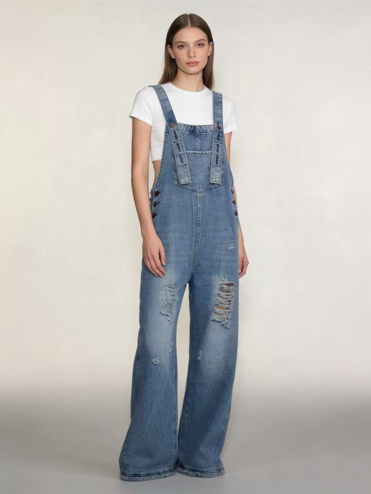 Fashion Retro Ripped Hole Deni - مراجعة Vintage Fashion Jeans وسعره