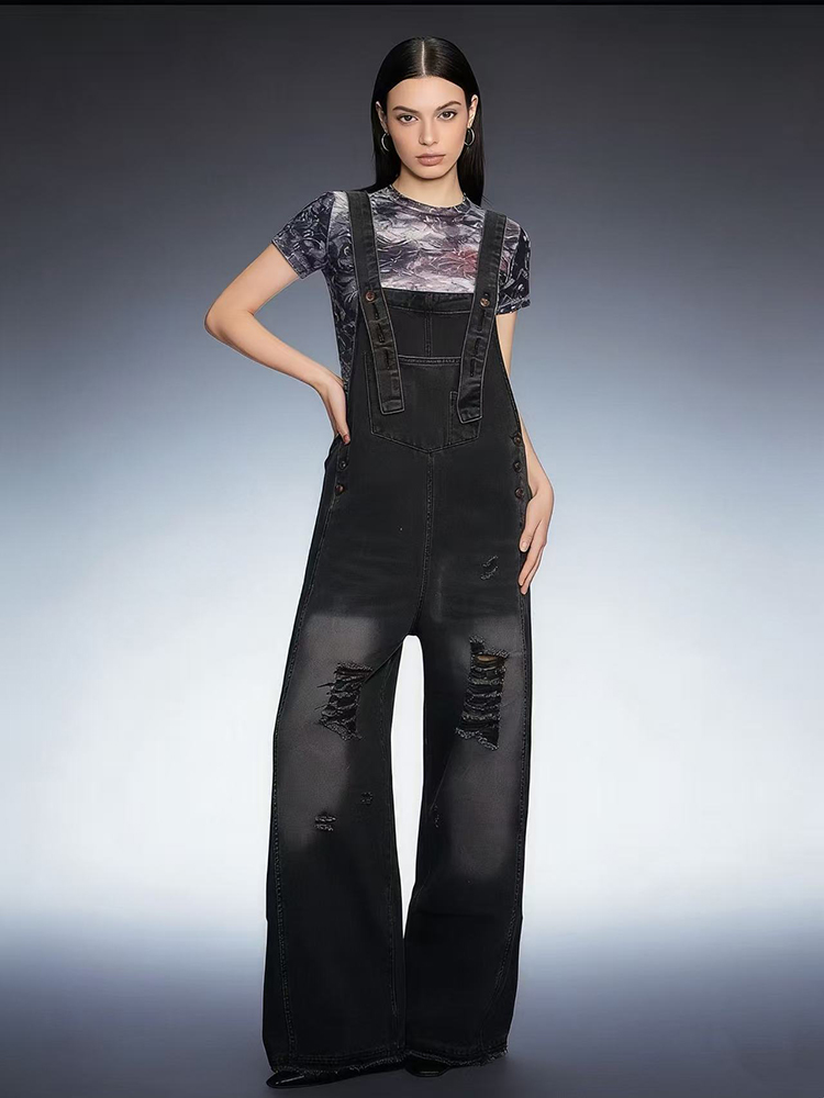 Fashion Retro Ripped Hole Deni - مراجعة Vintage Fashion Jeans وسعره