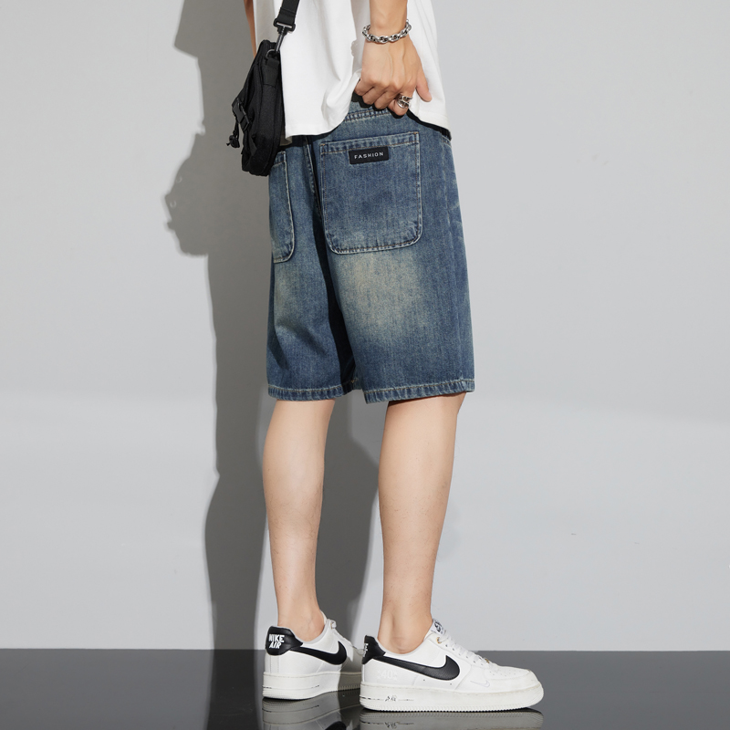 Men's Vintage Denim Shorts Sum - مراجعة Vintage Fashion Jeans وسعره