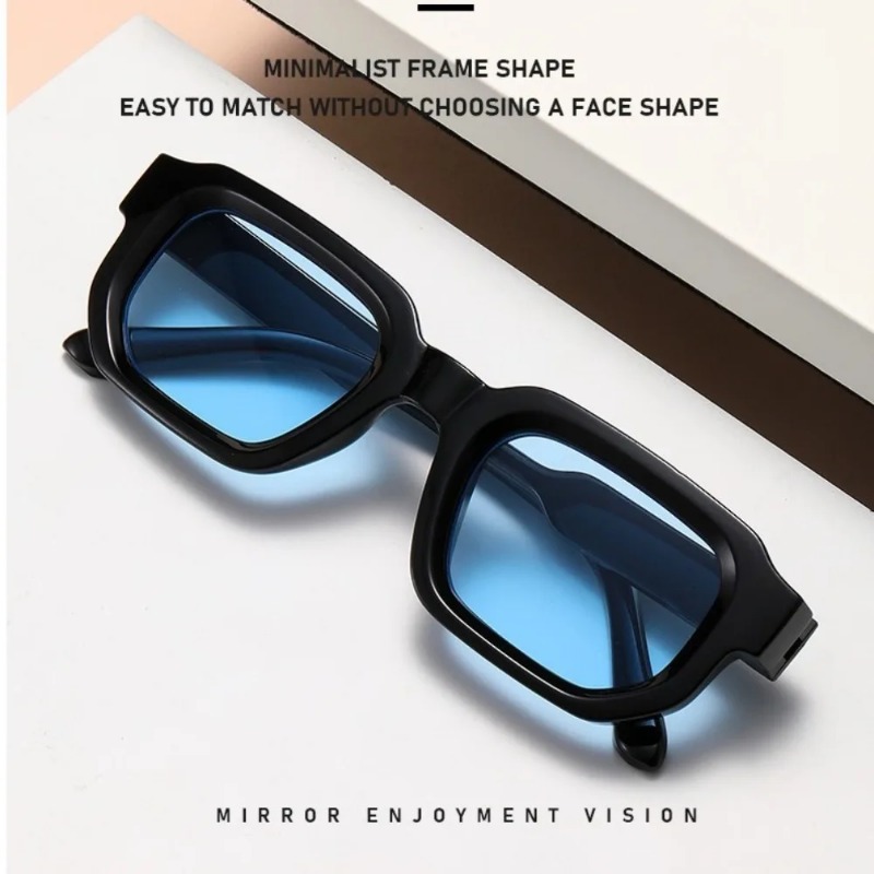 Vintage Small Frame Square Sun - مراجعة Vintage Outdoor Fashion وسعره