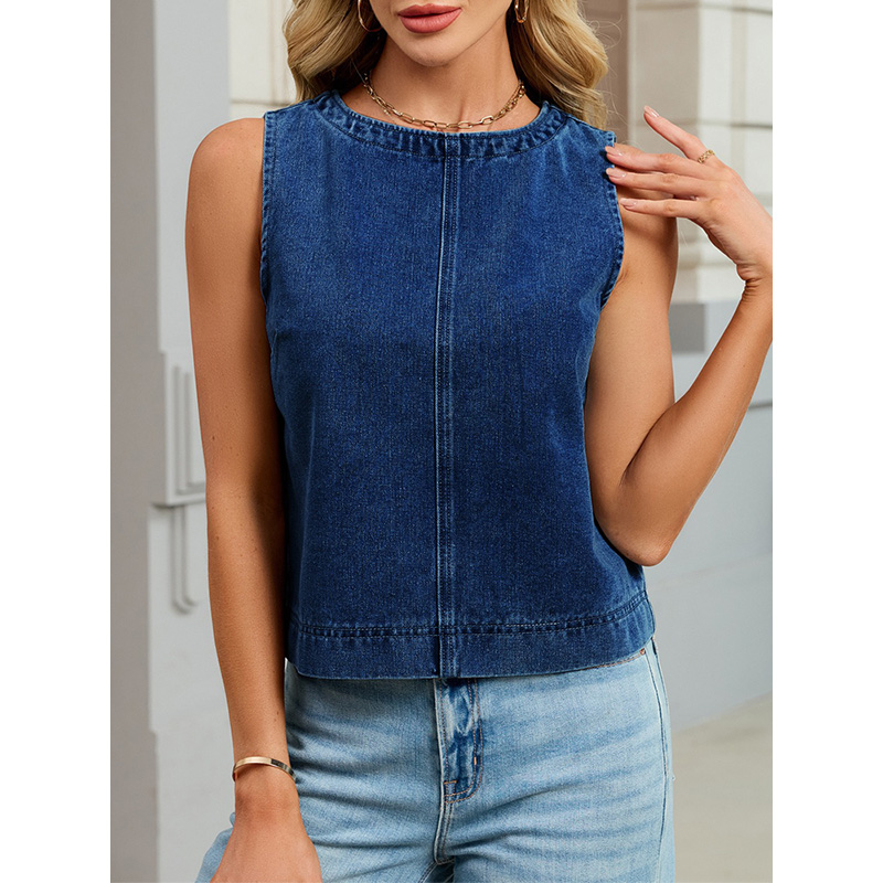 Benuynffy Casual Round Neck De - مراجعة Vintage Fashion Jeans وسعره
