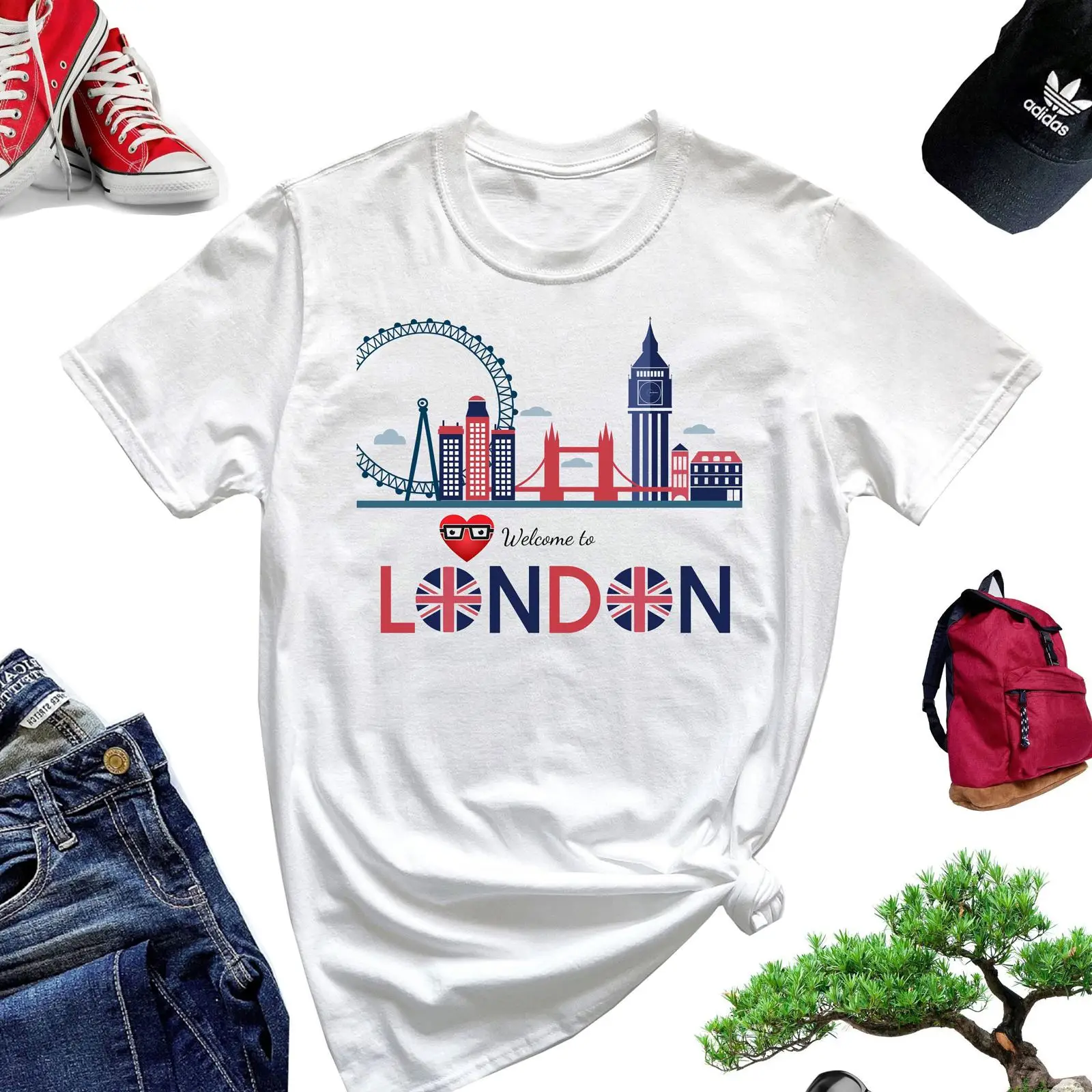 Welcome to London T Shirt Engl - مراجعة Vintage Fashion London وسعره
