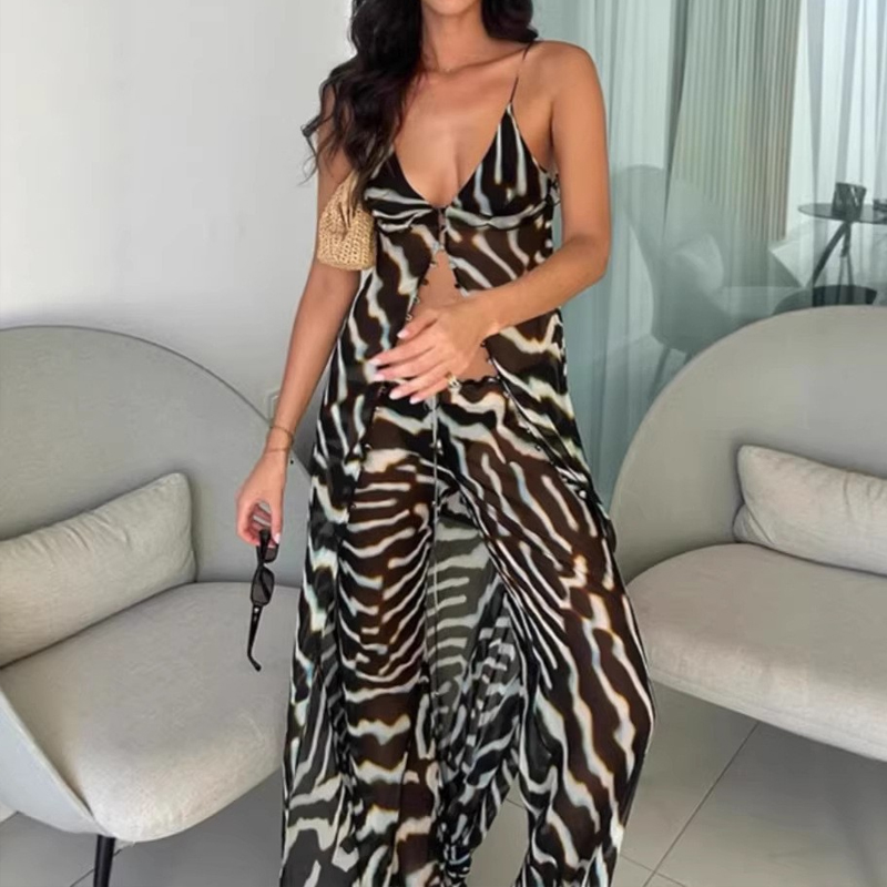 Fashion Zebra Print Vacation W - مراجعة V Vintage Fashion وسعره