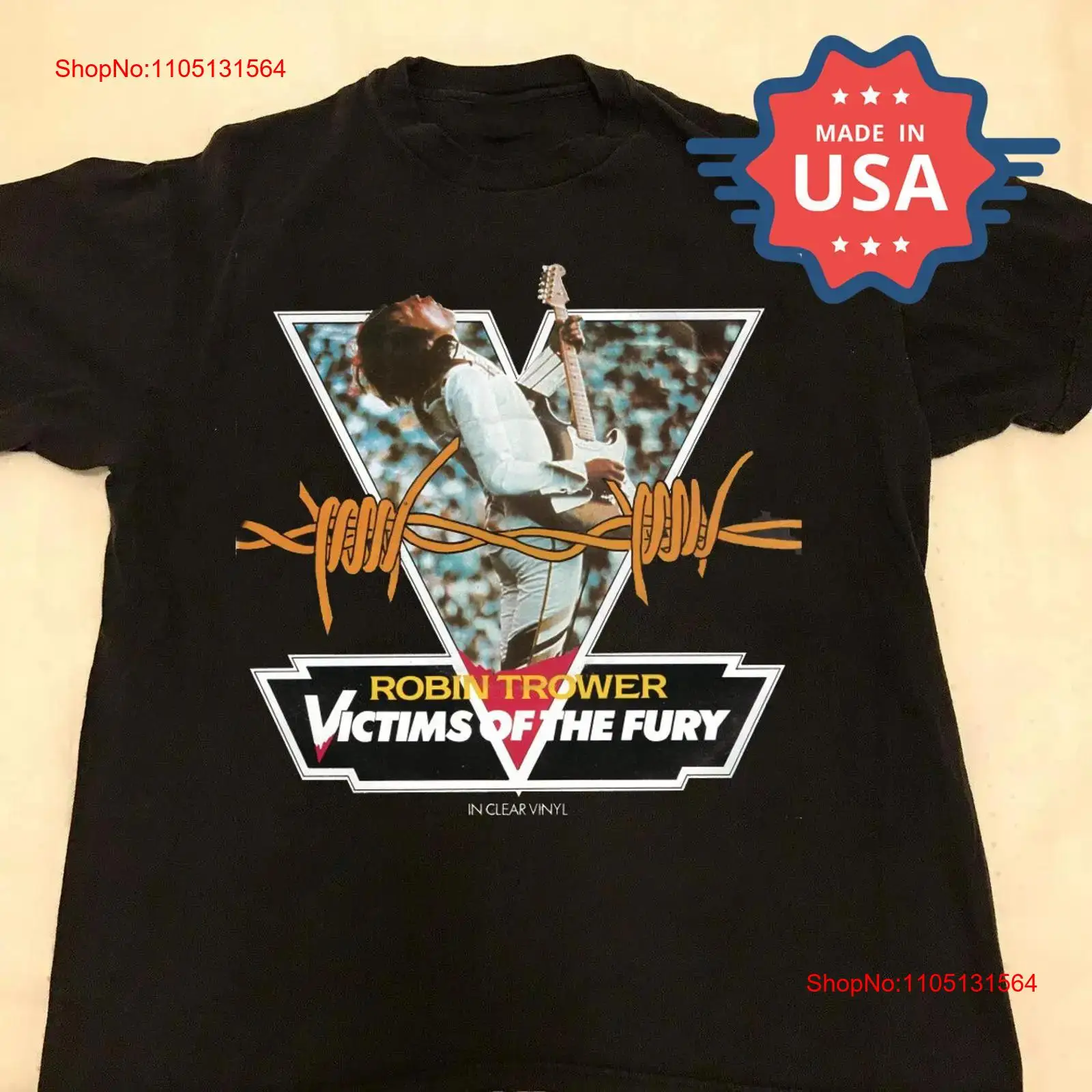 Robin Trower Victims Of The Fu - مراجعة Vintage Fashion Victim Shirt وسعره
