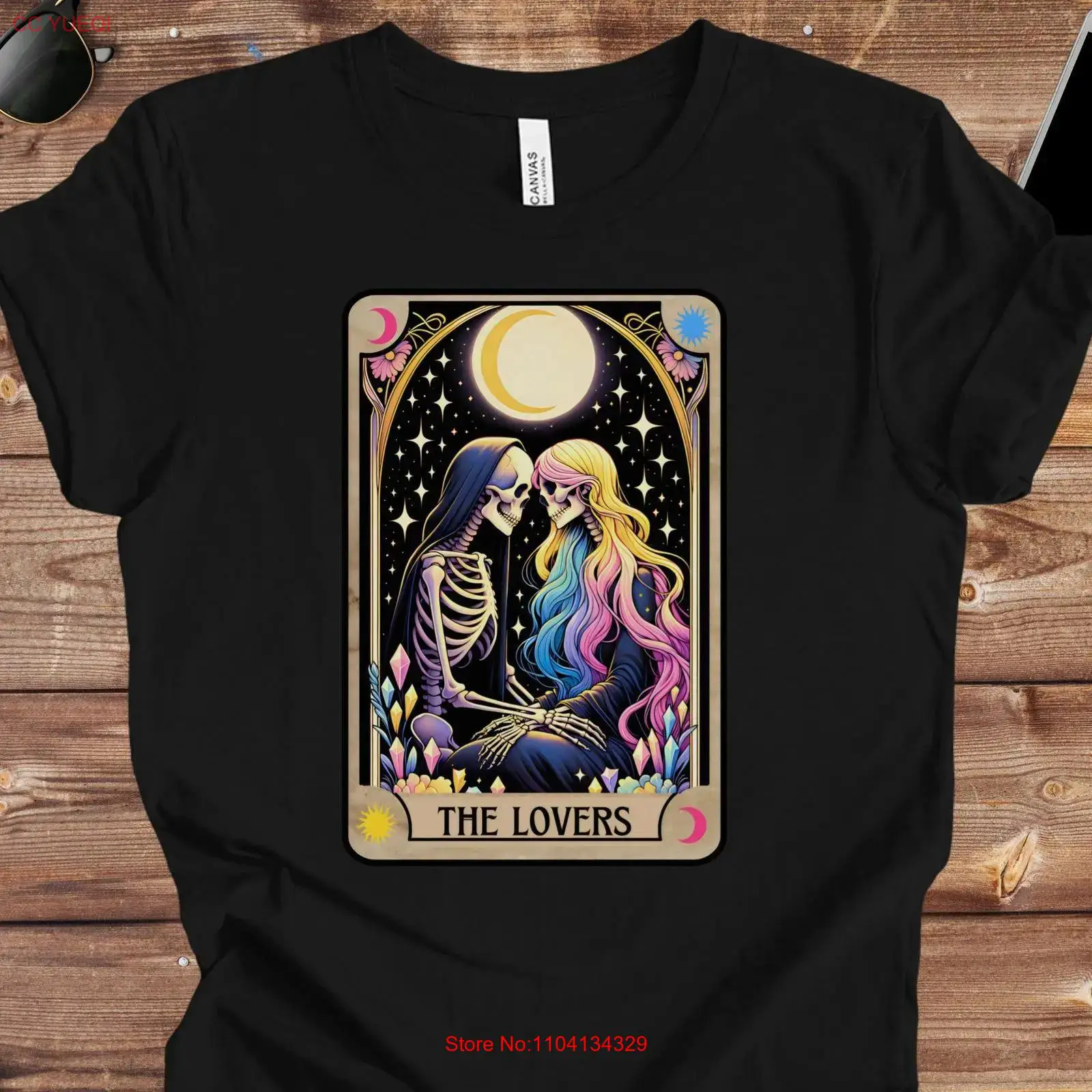 Pansexual Tarot Card T Shirt F - مراجعة Vintage Queer Fashion وسعره