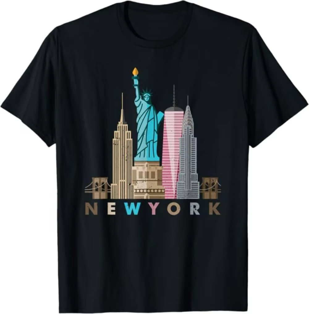 NYC New York City Skylines Sta - مراجعة Vintage Fashion New York وسعره