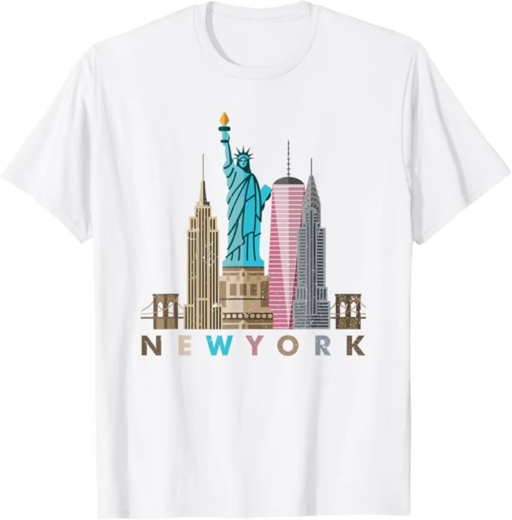 NYC New York City Skylines Sta - مراجعة Vintage Fashion New York وسعره