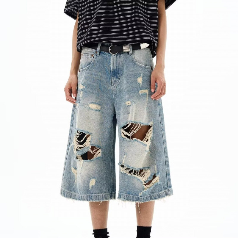 New Men Vintage Ripped Baggy S - مراجعة Vintage Fashion Jeans وسعره
