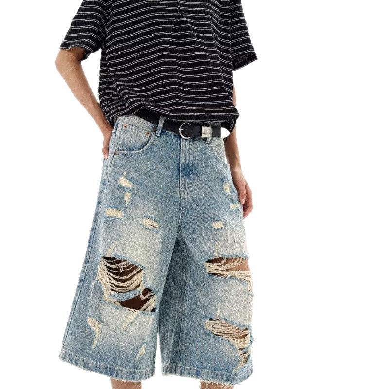 New Men Vintage Ripped Baggy S - مراجعة Vintage Fashion Jeans وسعره